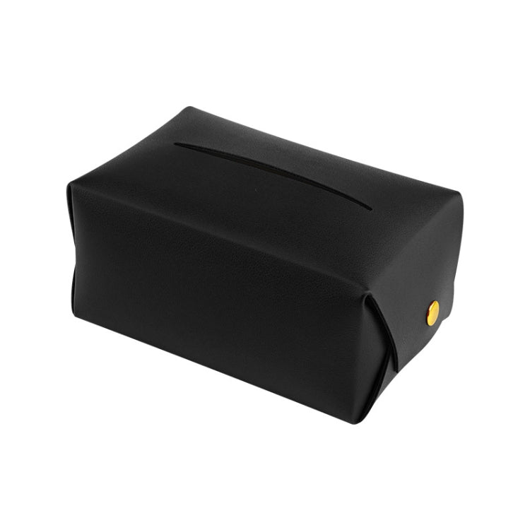 2 PCS Car Leather Tissue Box Home Paper Towel Storage Box