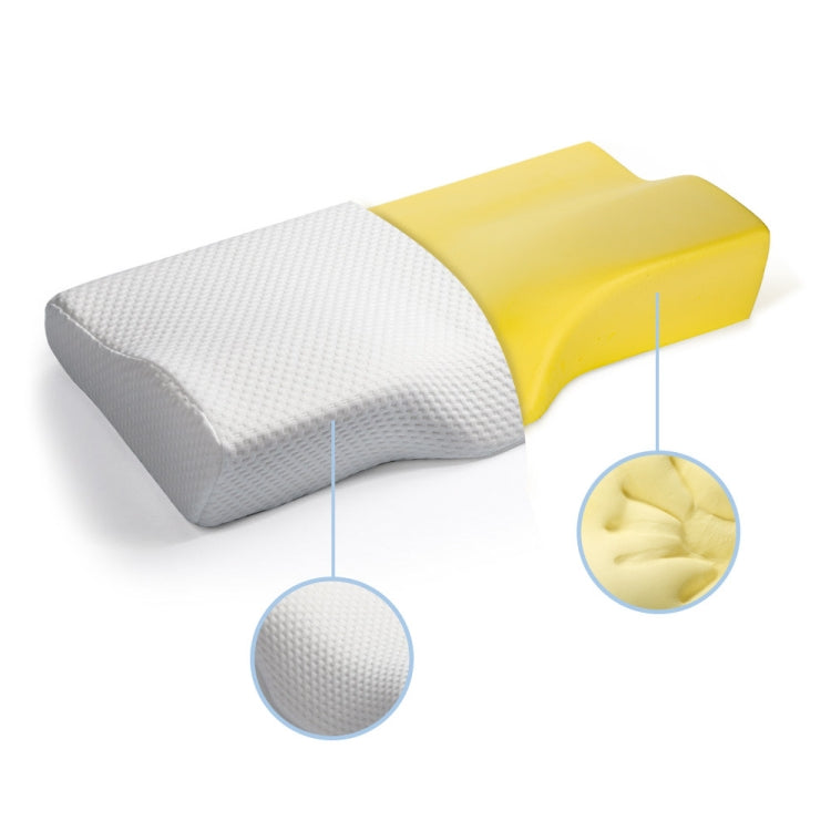 LD-007 Space Memory Foam Butterfly Pillow Sleep Neck Pillow, 61×35×11/6.5cm