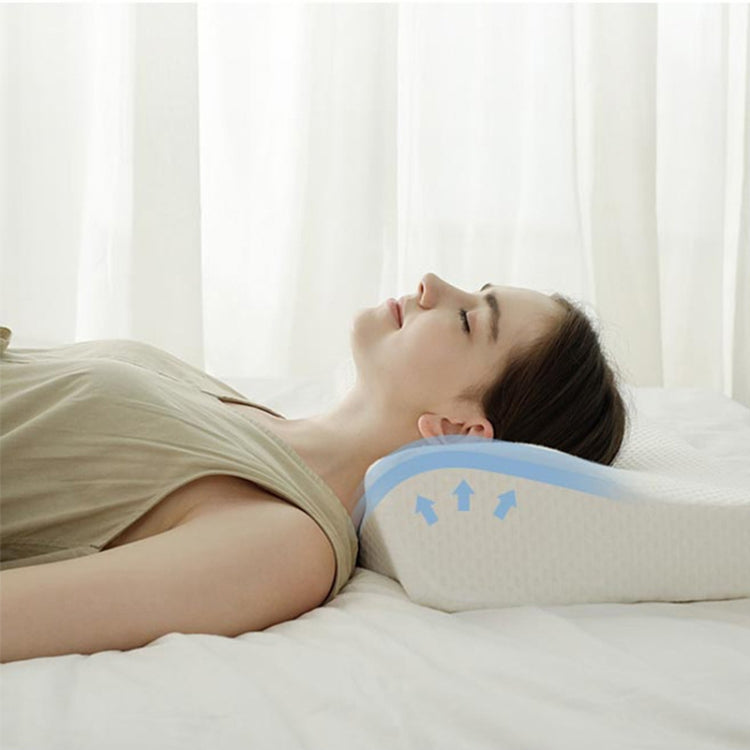 LD-007 Space Memory Foam Butterfly Pillow Sleep Neck Pillow, 61×35×11/6.5cm