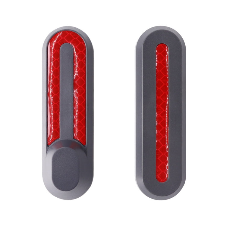1 Set Electric Scooter Wheel Four-way Side Decorative Cover With Reflective Strips For Xiaomi Mijia 1S Pro, Black, White
