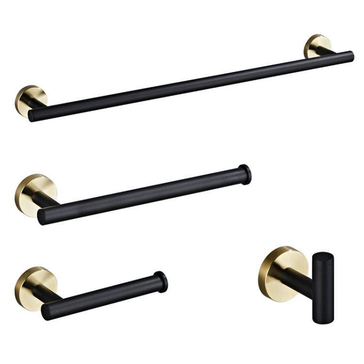 4 PCS / Set 450604G 304 Stainless Steel Towel Rack Set Towel Rack, 40cm, 50cm, 60cm