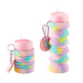 Silicone Folding Water Cup Portable Outdoor Sports Water Bottle Large Capacity Retractable Travel Cup, 350ml