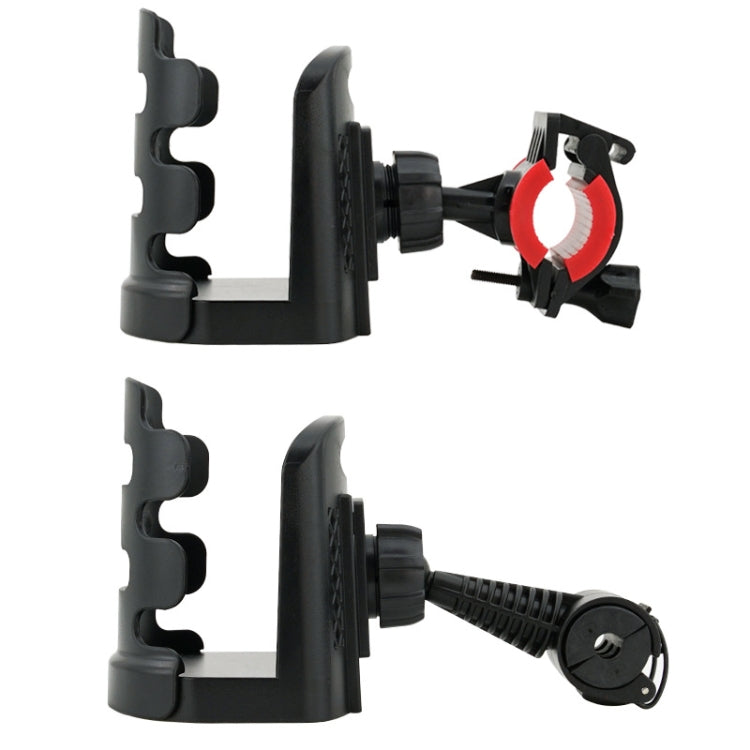 2 PCS SMCP-380 General Riding Cup Rack Motorcycle Bicycle Cup Holder, Rearview Mirror Installation, Handlebar Installation