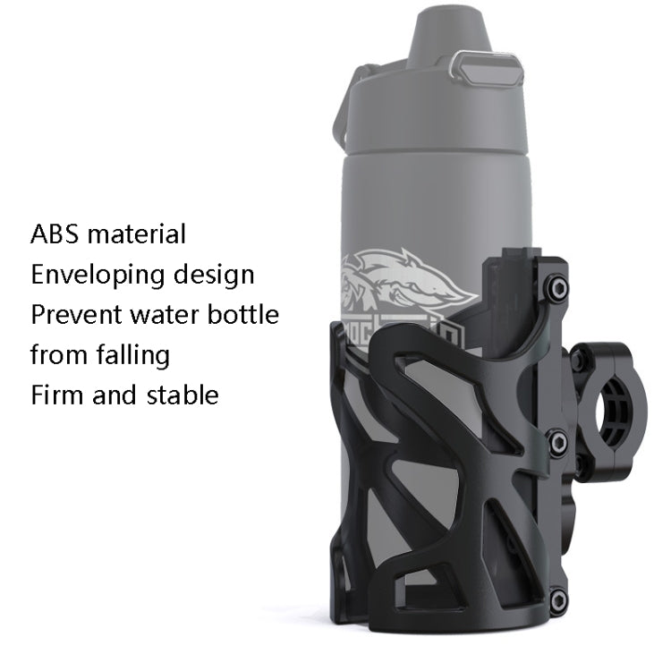 SMCP5456 Motorcycle Drink Holder Bicycle Cup Rack Kettle Frame Modified Accessories, With Pipe Clamp (Black), With Pipe Clamp (Titanium)