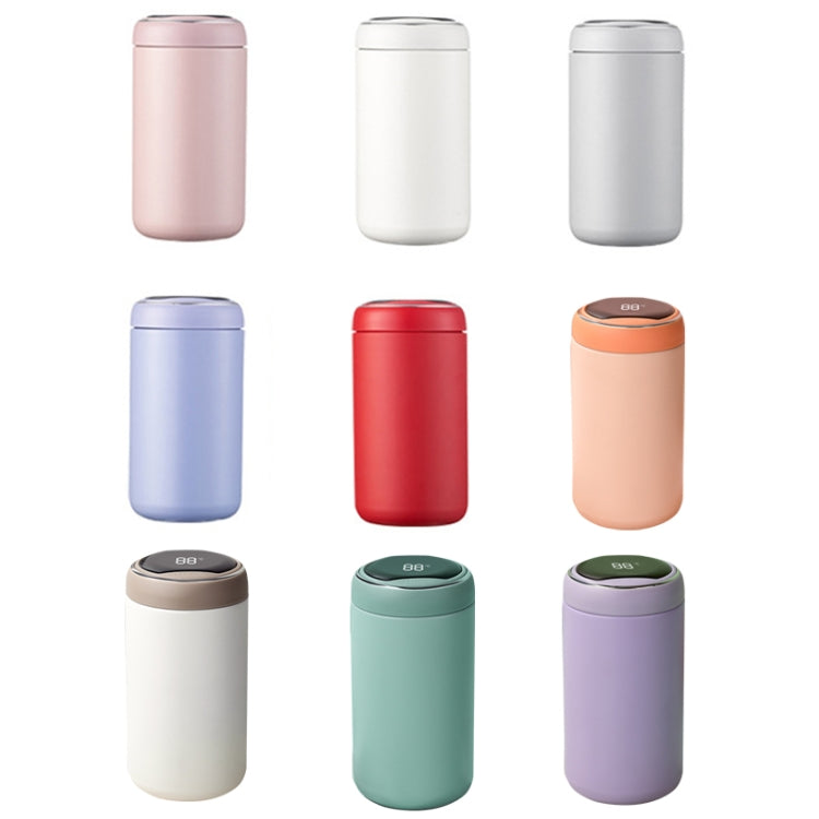 316 Stainless Steel Smart Vacuum Flask Children Portable Mini Display Temperature Cup Big Belly Cup, White, Red, Blue, grey, Pink, Taro Purple, Kapok Green, Maple Leaf Orange, Gardenia White