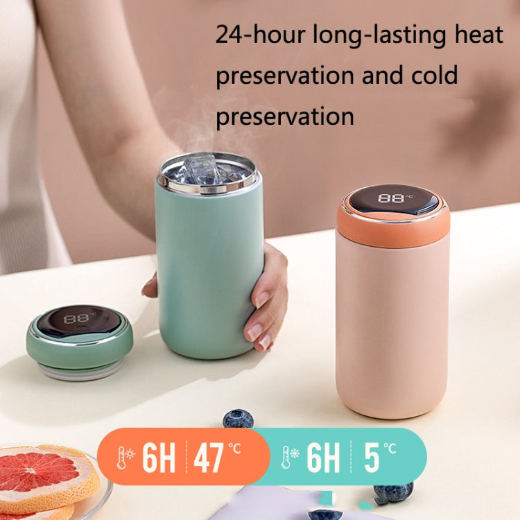 316 Stainless Steel Smart Vacuum Flask Children Portable Mini Display Temperature Cup Big Belly Cup, White, Red, Blue, grey, Pink, Taro Purple, Kapok Green, Maple Leaf Orange, Gardenia White