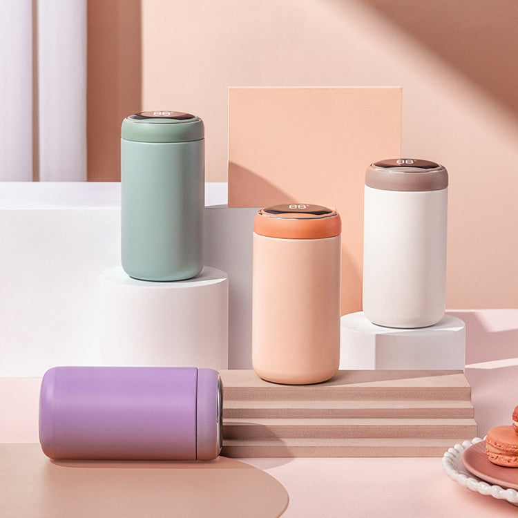 316 Stainless Steel Smart Vacuum Flask Children Portable Mini Display Temperature Cup Big Belly Cup, White, Red, Blue, grey, Pink, Taro Purple, Kapok Green, Maple Leaf Orange, Gardenia White