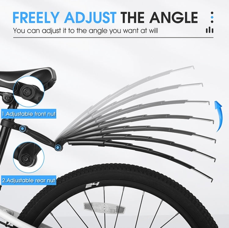 WEST BIKING Mountain Bike Retractable Folding Mudguards, WEST BIKING Mudguards