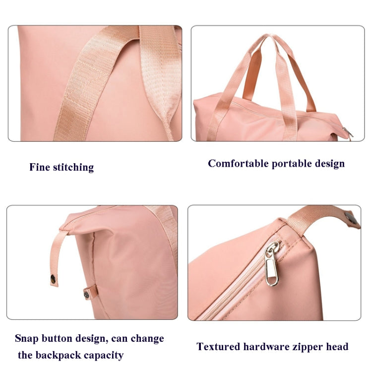 Travel Bag Large Capacity One-Shoulder Handbag Sports Gym Bag Dry And Wet Separation Duffel Bag, Black, Taro Purple, Pink, Grey, Grape Purple, Mist Blue