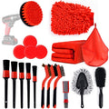 Car Wash Cleaning Brush Electric Drill Brush Head Cleaning Brush Tire Cleaning Brush, 19 in 1