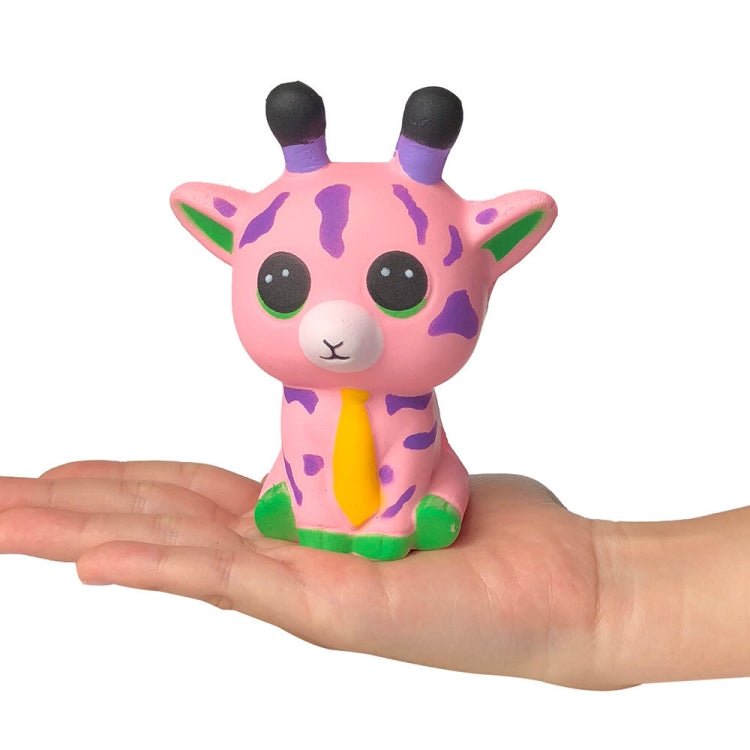 2 PCS TTPU1100 Cartoon Cute Slow Rebound Sika Deer Decompression Toy, Pink, Purple, Blue