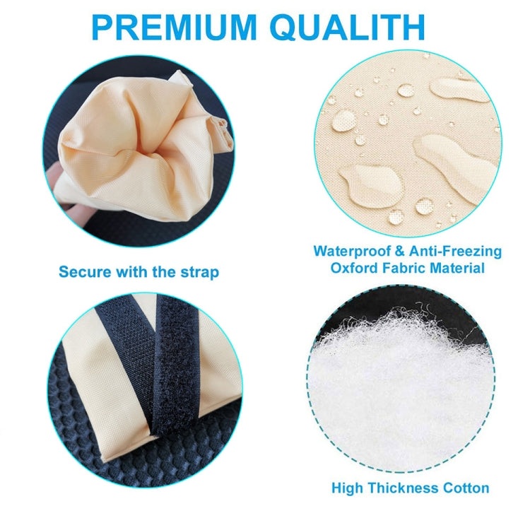 3 PCS Outdoor Winter Faucet Waterproof Oxford Cloth Antifreeze Cover, 14x20cm Antifreeze Cover(3PCS)