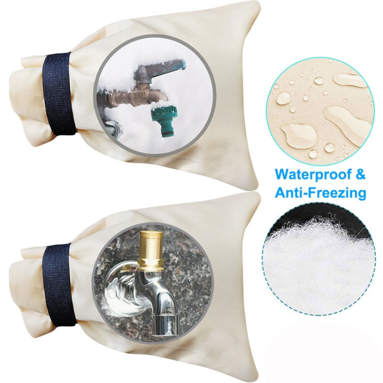 3 PCS Outdoor Winter Faucet Waterproof Oxford Cloth Antifreeze Cover, 14x20cm Antifreeze Cover(3PCS)