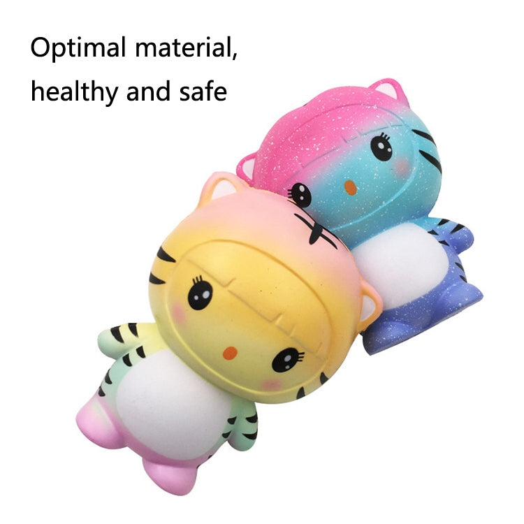 TTPU1244 Star Tiger Slow Rebound Decompression Toy, Blue, Yellow