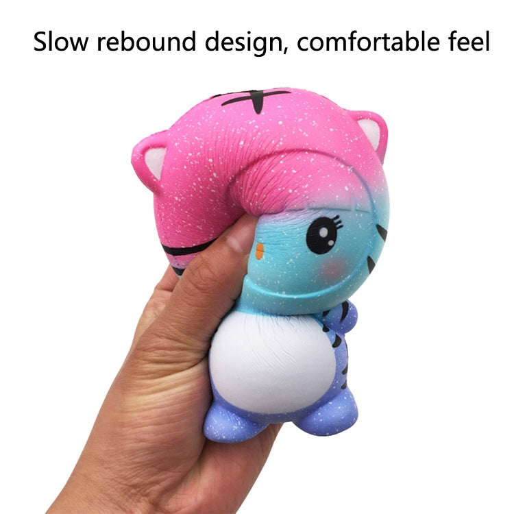 TTPU1244 Star Tiger Slow Rebound Decompression Toy, Blue, Yellow