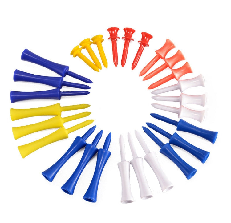 60 PCS PGM QT012 Golf Ribbon Needle Golf Plastic Ball TEE, Random Color Delivery, Specification:, 31mm, 37mm, 43mm, 51mm, 57mm, 68mm