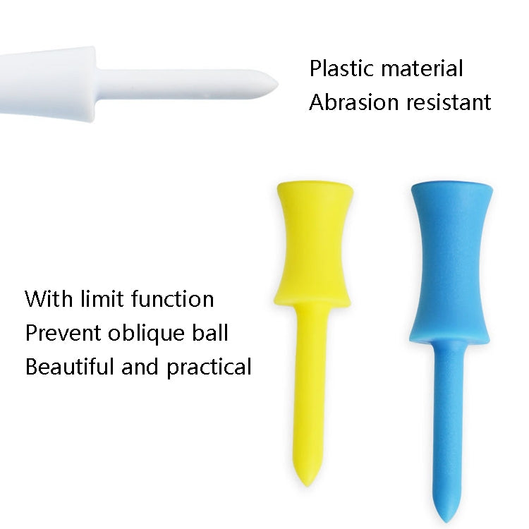 60 PCS PGM QT012 Golf Ribbon Needle Golf Plastic Ball TEE, Random Color Delivery, Specification:, 31mm, 37mm, 43mm, 51mm, 57mm, 68mm
