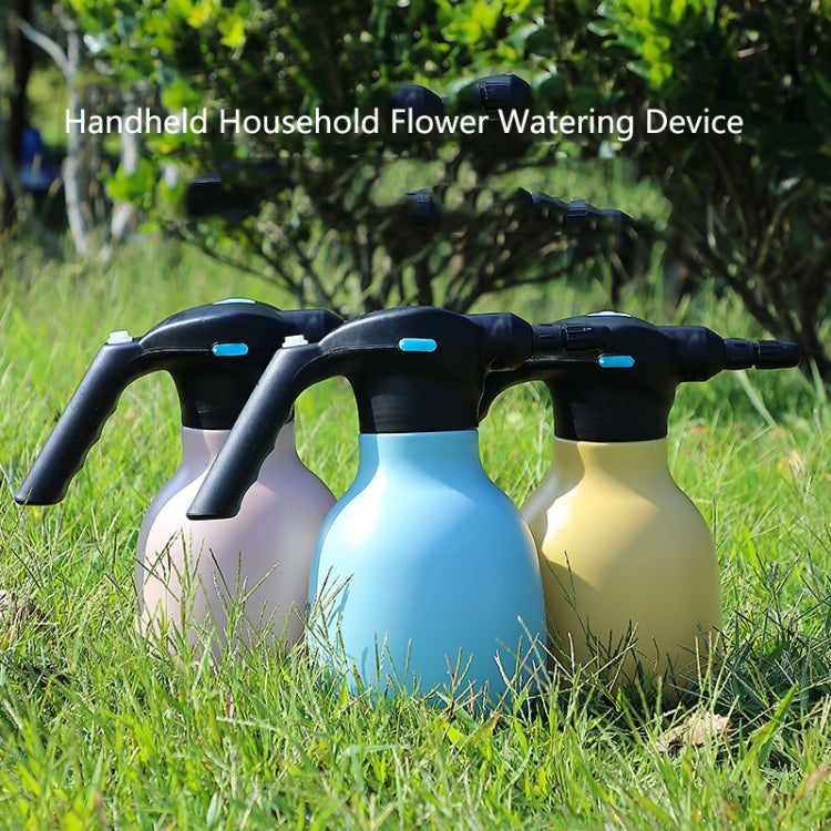 1.5L Garden Electric Watering Can Handheld Household Flower Watering Device, Pink, Yellow, Blue, Pink + Universal Nozzle, Yellow + Universal Nozzle, Blue + Universal Nozzle