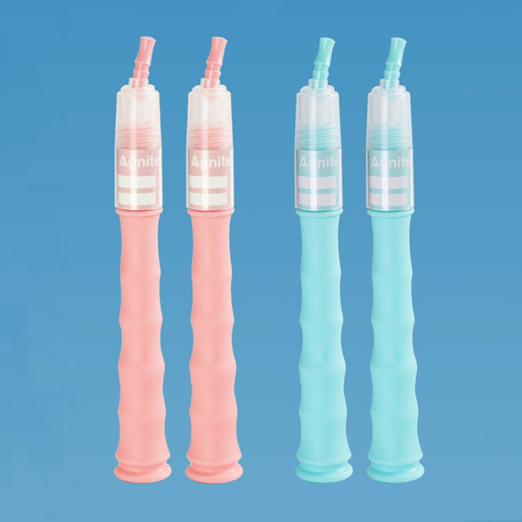 Deli F4104 2.8m PVC Bamboo Skipping Rope Student Sports Jumping Rope, Blue, Pink