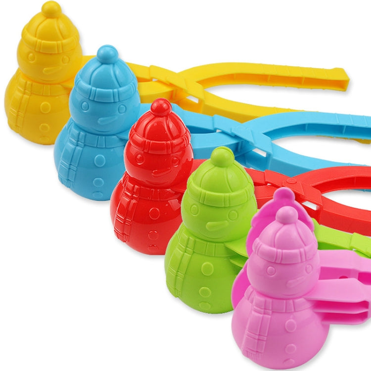 10 PCS YR758 Children Winter Outdoor Toy Snowman 3D Snow & Sand Mould Tool, Red, Blue, Yellow, Pink, Green