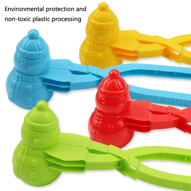 10 PCS YR758 Children Winter Outdoor Toy Snowman 3D Snow & Sand Mould Tool, Red, Blue, Yellow, Pink, Green