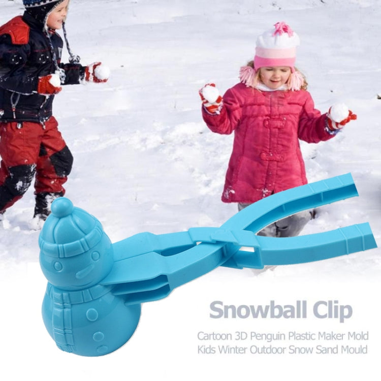 10 PCS YR758 Children Winter Outdoor Toy Snowman 3D Snow & Sand Mould Tool, Red, Blue, Yellow, Pink, Green