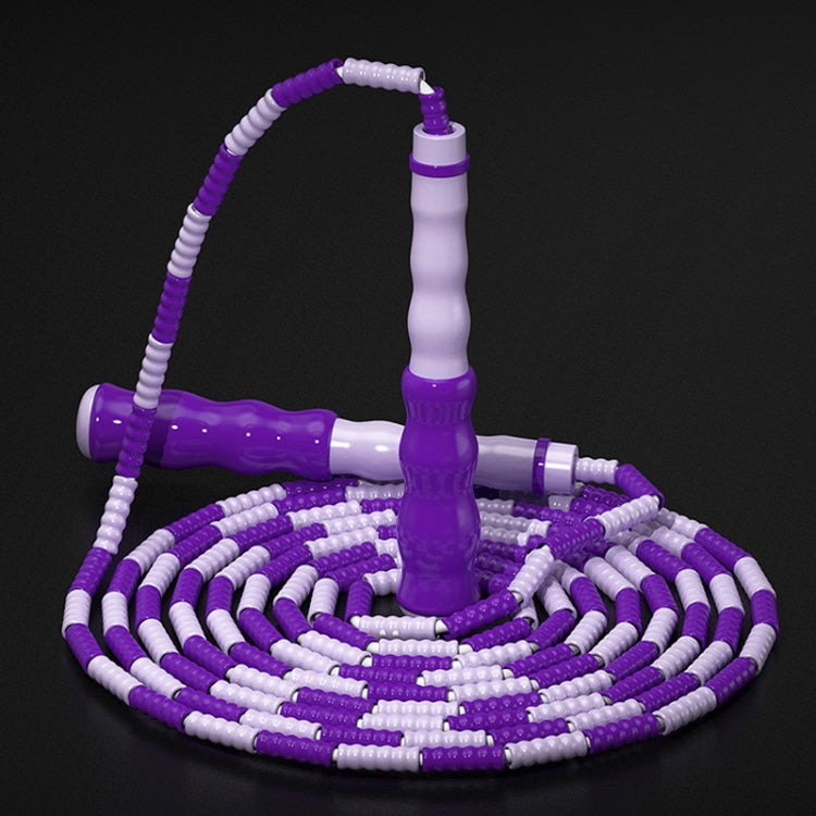 2 PCS 2.8m Children Bamboo Joint Skipping Rope, Style:, Soft Beads Pink, Soft Beads Blue, Soft Beads Purple, Soft Beads Green