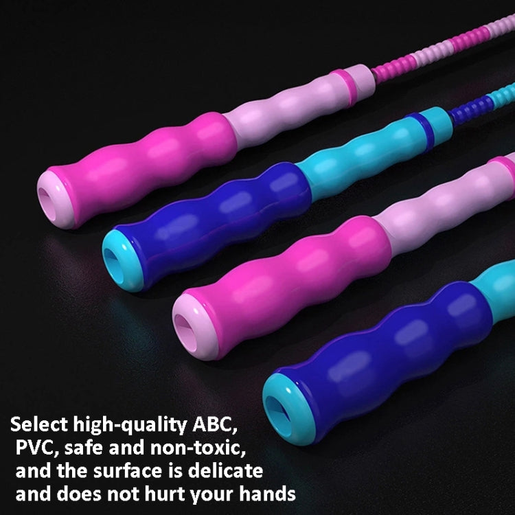 2 PCS 2.8m Children Bamboo Joint Skipping Rope, Style:, Soft Beads Pink, Soft Beads Blue, Soft Beads Purple, Soft Beads Green