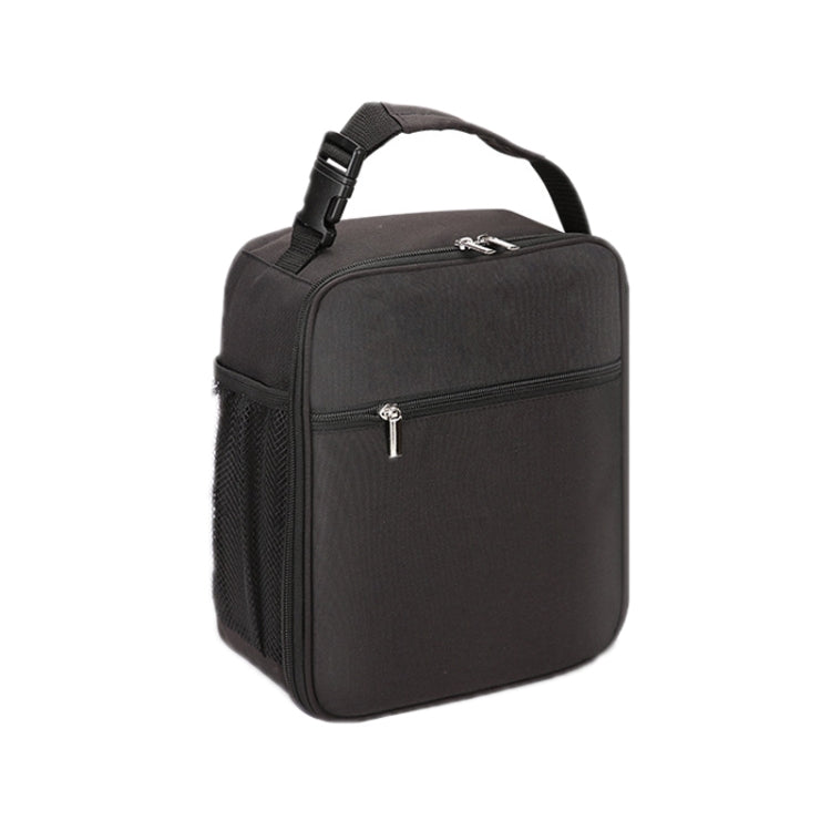 Oxford Cloth Portable Lunch Insulation Bag, Black, White Grey, Grey, Navy, Wine Red