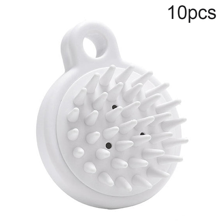 10pcs XTS01 Silicone Soft Teeth Head Shampoo Massage Comb Shampoo Brush, Shampoo Brush
