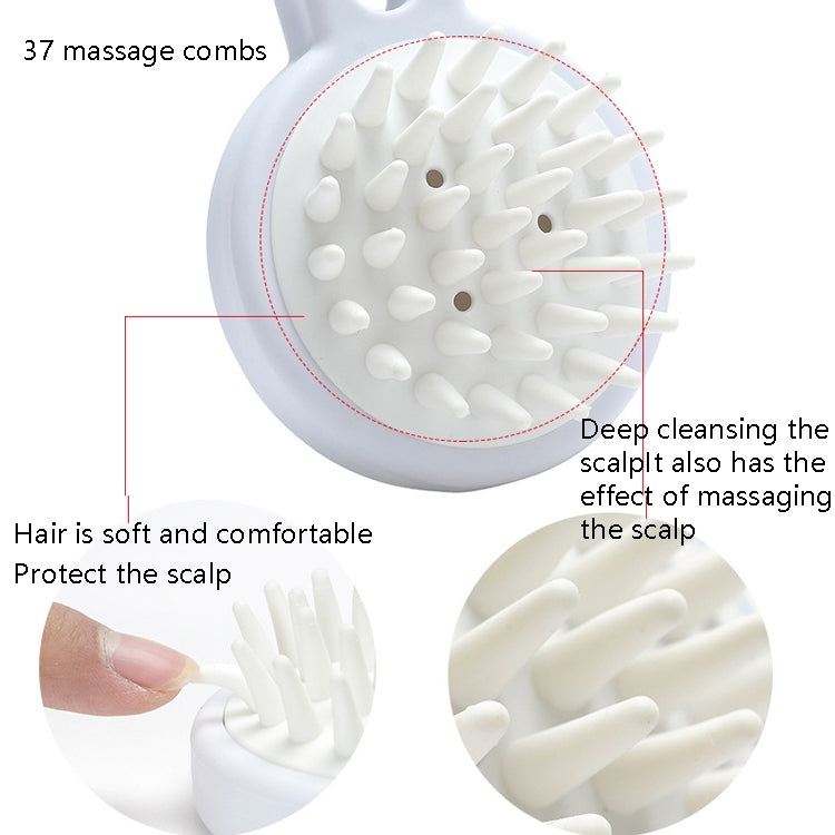10pcs XTS01 Silicone Soft Teeth Head Shampoo Massage Comb Shampoo Brush, Shampoo Brush