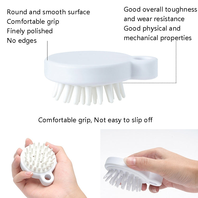 10pcs XTS01 Silicone Soft Teeth Head Shampoo Massage Comb Shampoo Brush, Shampoo Brush