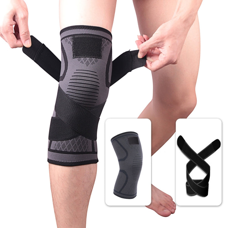Pressurized Tape Knit Sports Knee Pad, M (Red), L (Red), XL (Red), XXL (Red), M (Black), L (Black), XL (Black), XXL (Black)