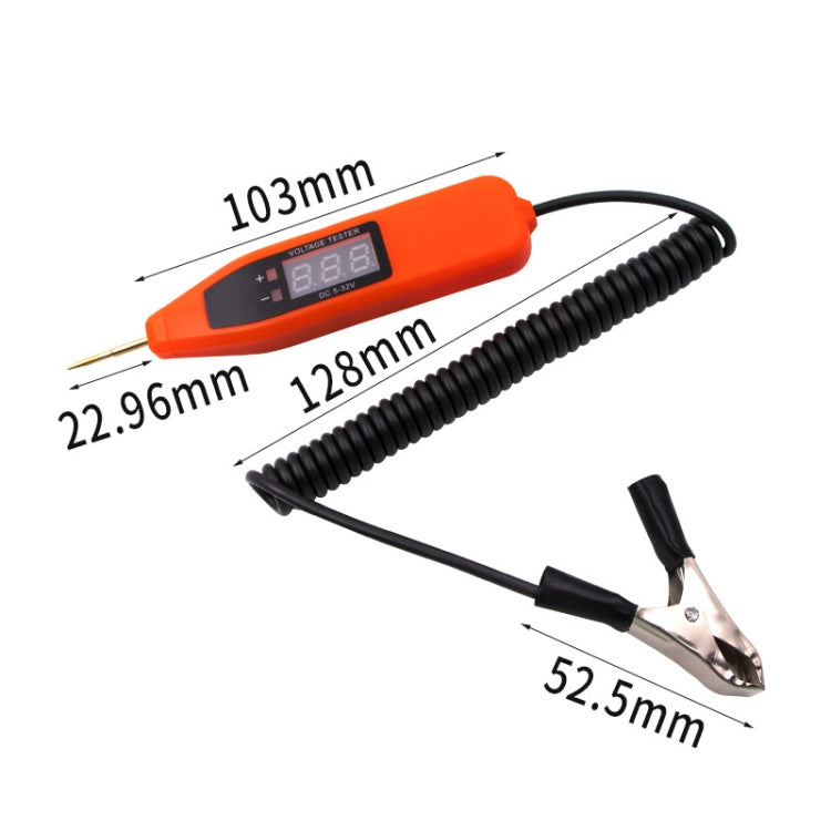 Auto Repair LCD Test Pen Car Circuit Repair Tool, Orange, Black