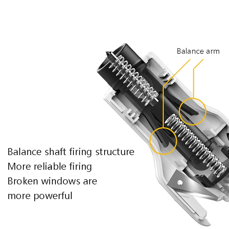 CS-B09 Safety Hammer Tungsten Steel Striker Windows Breaker With Seat Belt Cutter, Black, White, Pink