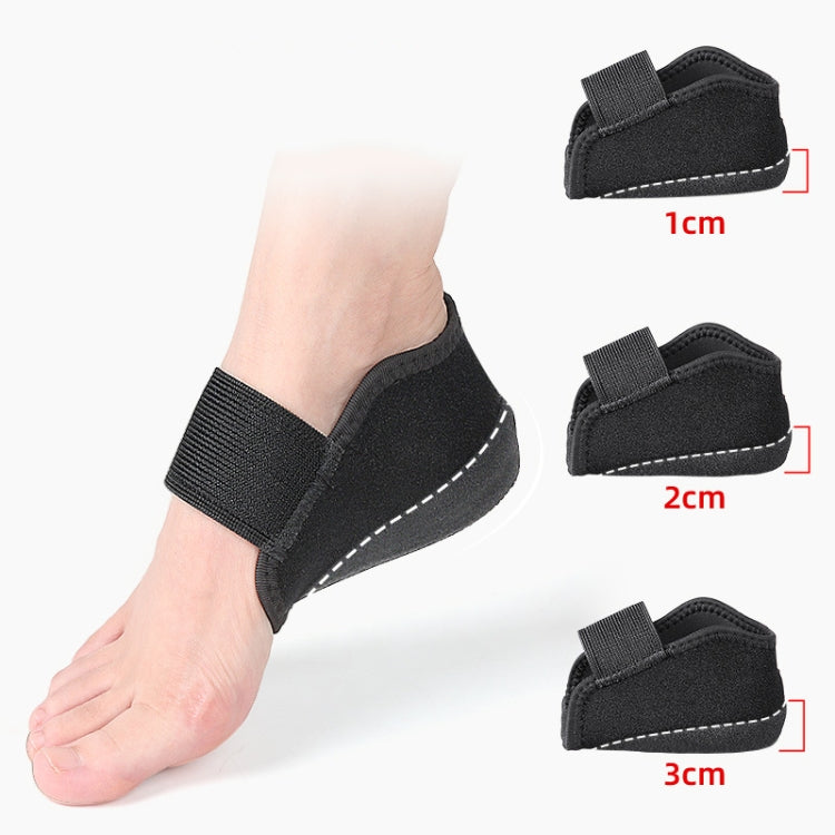 1 Pair Heel Protective Cover Shock Absorption Comfortable Booster, S (36-40) 1cm, S (36-40) 2cm, S (36-40) 3cm, L (41-45) 1cm, L (41-45) 2cm, L (41-45) 3cm