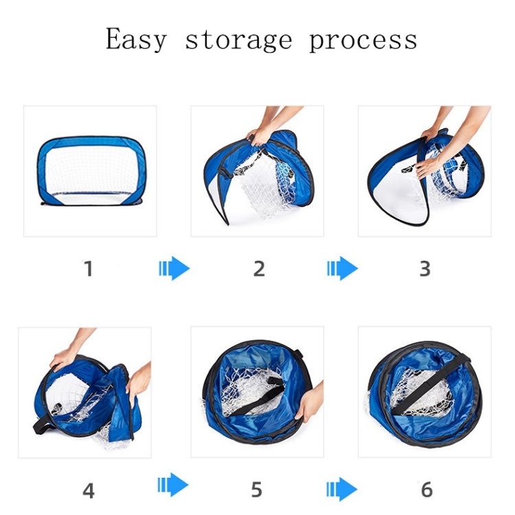 Outdoor Simple Movable Folding Small Football Goal For Children, Webbing, Zipper