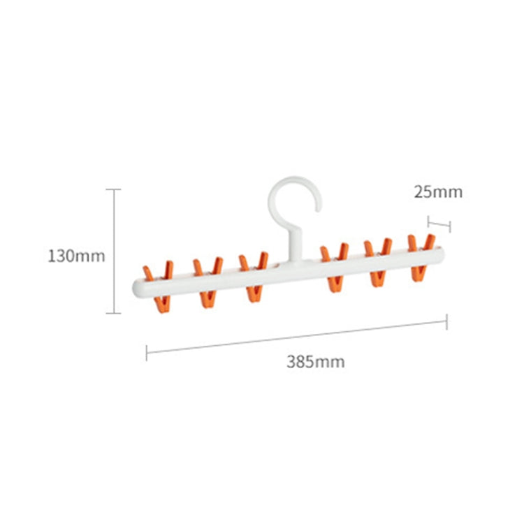 2 PCS LSAI07 360-Degree Rotation Anti-Entanglement Drying Rack, White Orange, White Gray, Pink White, Blue White