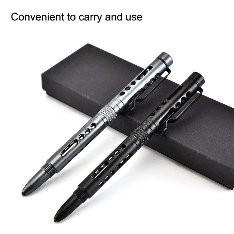 GB016 Aluminum Alloy Hollow Broken Window Survival Pen, Random Color Delivery, GB016