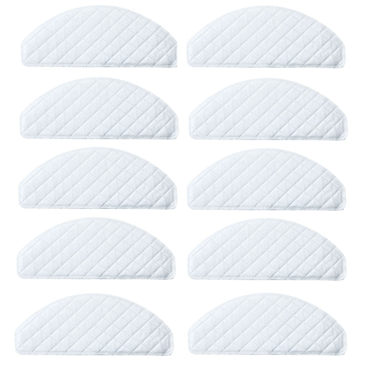10 PCS Disposable Rag Mop Cloth For  Ecovacs Deebot T8, 10 PCS Rag White