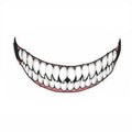 J06 Motorcycle Helmet Sticker, Small Teeth