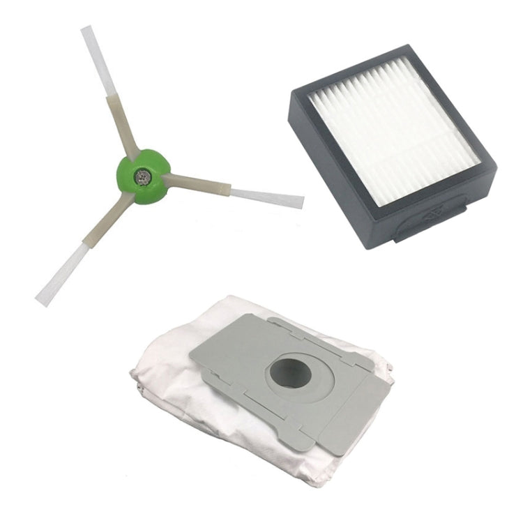 3 PCS Dust Bag Sweeper Accessories For iRobot I7, 3 PCS Side Brush, 3 PCS Filter, 3 PCS Dust Bag
