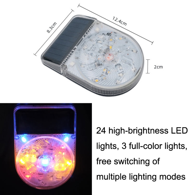 Y-949 27 LEDs Solar Car Waterproof Warning Light, Y-949