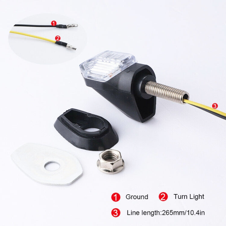 2pcs Motorcycle Steering Lamp Small Shark LED Highlight, MK-100