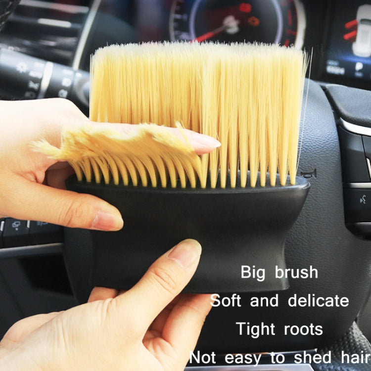 Car Air-Conditioning Air Outlet Dust Removal Cleaning Brush, Black, Yellow