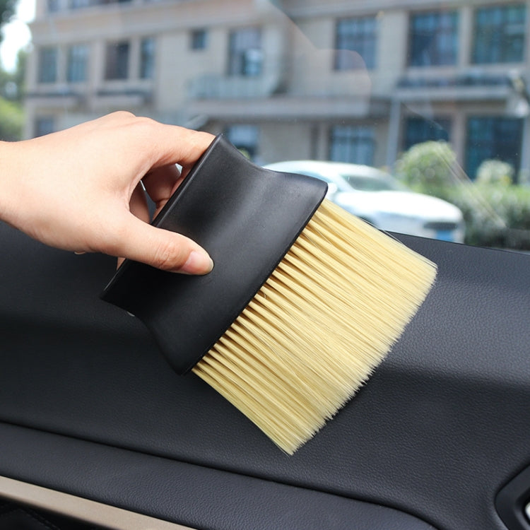 Car Air-Conditioning Air Outlet Dust Removal Cleaning Brush, Black, Yellow