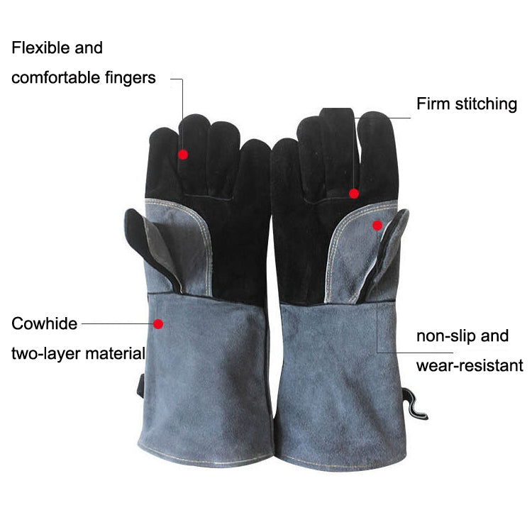 1 Pair JJ2001-1 Oven Microwave Baking Barbecue Insulation Gloves, Barbecue Insulation Gloves