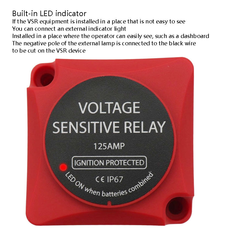 AOK9003 Housing Car Yacht Ship Dual Battery Isolator, AOK9003 Black, AOK9003 Red