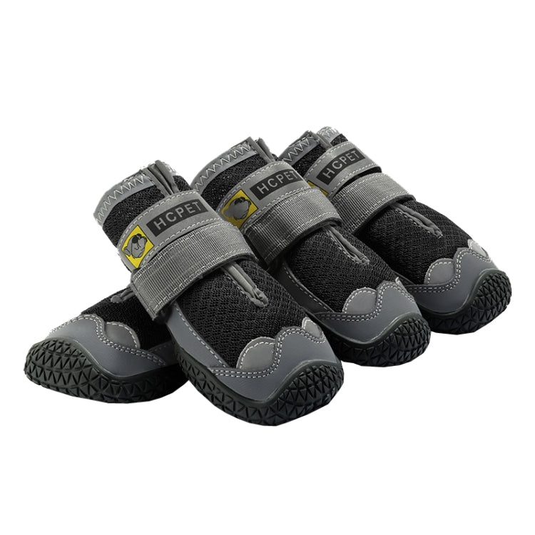 4 PCS / Set HCPET Dog Shoes Breathable Net Dog Shoes, No.1 4cm, No.2 4.5cm, No.3 5cm, No.4 5.5cm, No.5 6cm, No.6 6.5cm, No.7 7cm, No.8 7.5cm