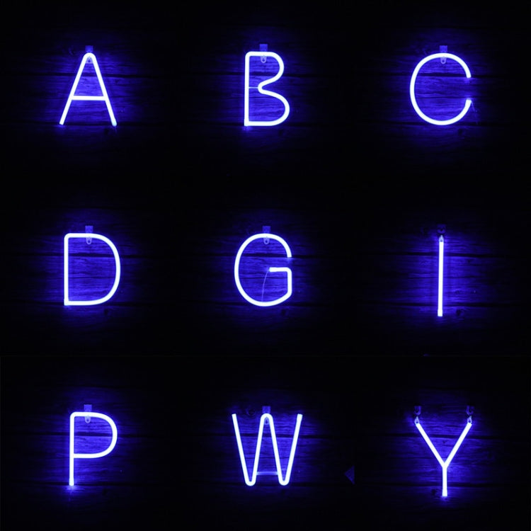Blue Letter Number Neon Lights Holiday Decoration Lights, Letter A, Letters B, Letter C, Letter D, Letter E, Letter F, Letter H, Letter I, Letters L, Letter N, Letter O, Letter R, Letter U, Number 2, Number 3, Number 4, Number 5, Number 6, Number 7    ...